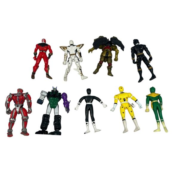 Vintage Power Rangers Action Figures Lot of 9 Bandai Sabin Collectable 90s Y2K - Picture 2 of 9